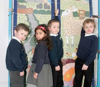 School unveils mosaics