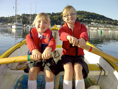 Rowing to school