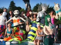 Mermaids test the water for a wild swim at Ashburtoon Pool