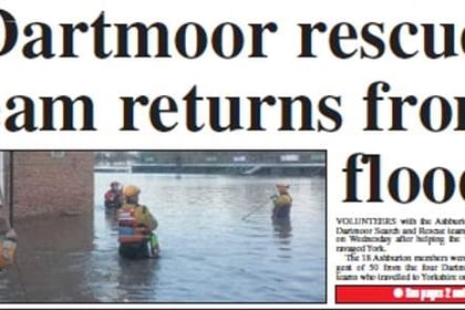 Dartmoor rescue team return from floods