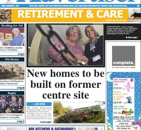 KINGSTEIGNTON: New homes to be built on former centre site