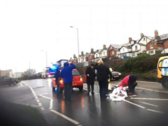 Teignmouth road closed for five hours after pedestrian injured