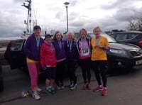 Six Fit2Run members in half-marathon action