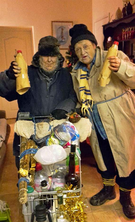 Fancy dress tramp duo hoodwink new year s eve revellers