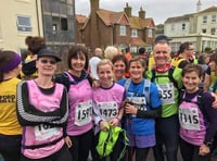 Fit2run ladies in racing action