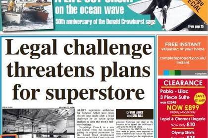 NEWTON ABBOT: Legal challenge threatens plans for superstore
