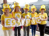 Fundraisers onboard steam train tomorrow to raise more for Marie Curie