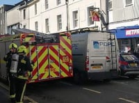 Fire alert at flat over Newton Abbot bookmaker’s shop