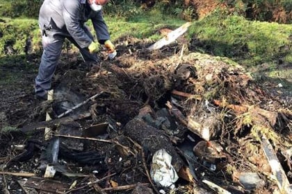 Illegal junk cleared from Dartmoor beauty spot