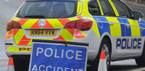 Pedestrian hurt in two-car collision in Dawlish