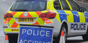 Pedestrian hurt in two-car collision in Dawlish