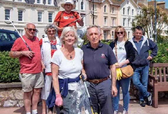 Back beach clean-up team are back