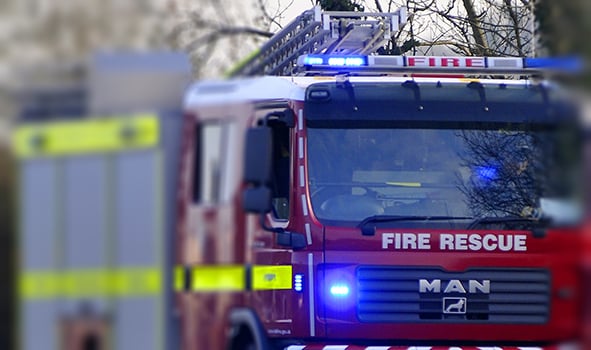 Car ‘well alight’ on the A38