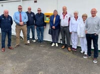 Heart attack survivor Nova donates defibrillator for townsfolk