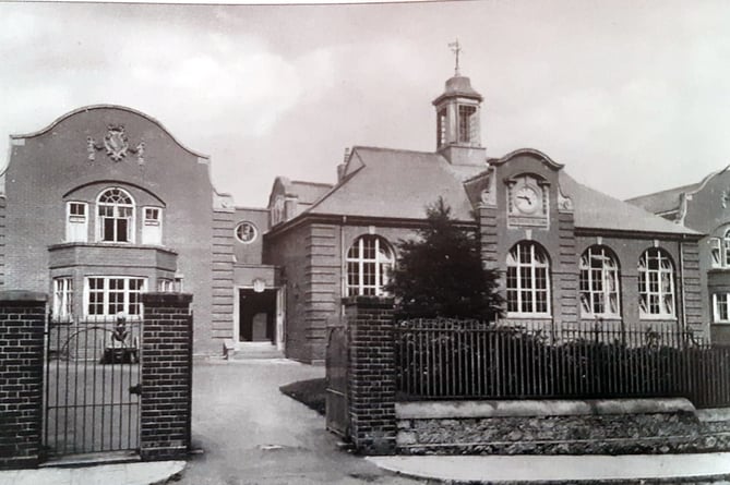 The old school building on Exeter Road