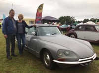 Dutch couple make pilgrimage to Devon County Show in classic car