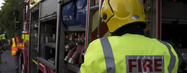 Village hall roof destroyed by fire as local crews join battle