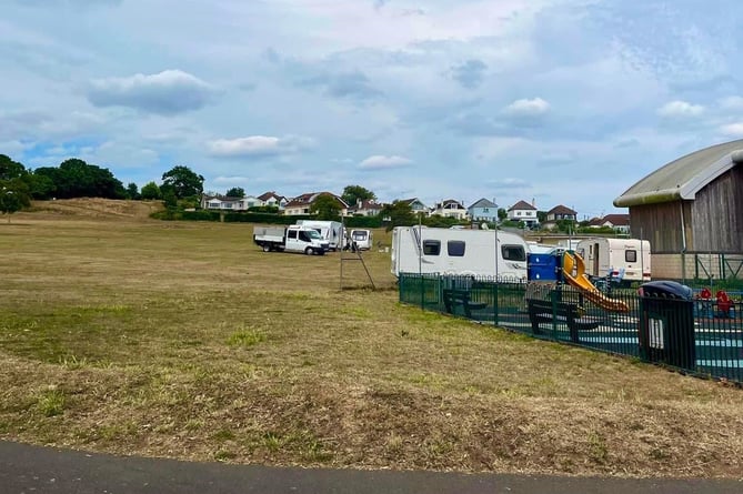 Travellers at Sandy Lane, Dawlish