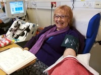 Super donor Joan’s 250th gift of life