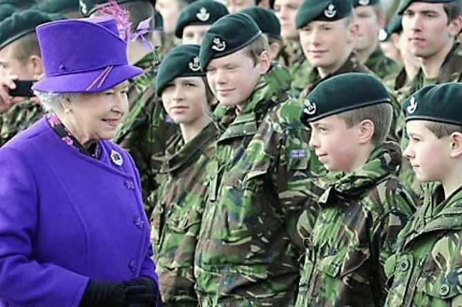 Queen Elizabeth II at Wyvern Barracks in Exeter (2010)