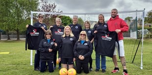 Dawlish walking football on the move