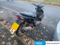 Moped seized by police after dangerous driving at school times