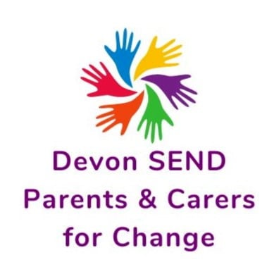 Devon SEND Parents and Carers for Change logo 
Feb 2023