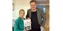 Pupil Daria has a nice artistic surprise for MP