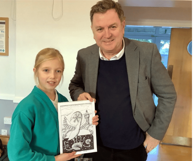 Pupil Daria has a nice artistic surprise for MP