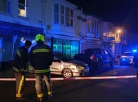 Watch: Chaos in Babbacombe after car hits shop 