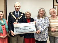 Mayor’s cheque for care team