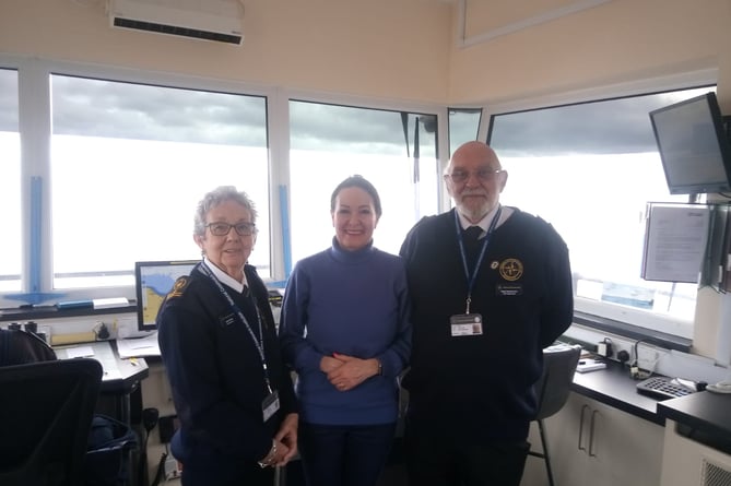 MP Anne Marie Morris visits the Teignmouth NCI team