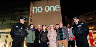 Giant projection marks launch of campaign tackling harassment of women