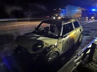 Car ‘completely destroyed’ in M5 fire