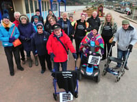 Walking a mile a day is helping  Teignmouth's Alice Cross Centre