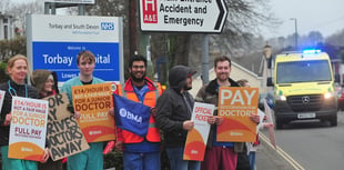 WATCH: Devon junior doctors join  national strike action