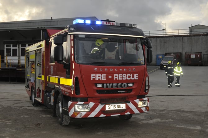 Newton Abbot Fire Station training exercise with the Mid-Devon Advertiser team as live casualties