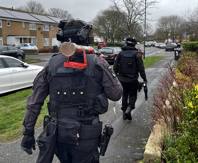 Cash suspected drugs and weapons removed from streets in police action