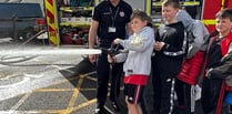 Kids’ happy day with Fire Service