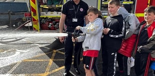 Kids’ happy day with Fire Service