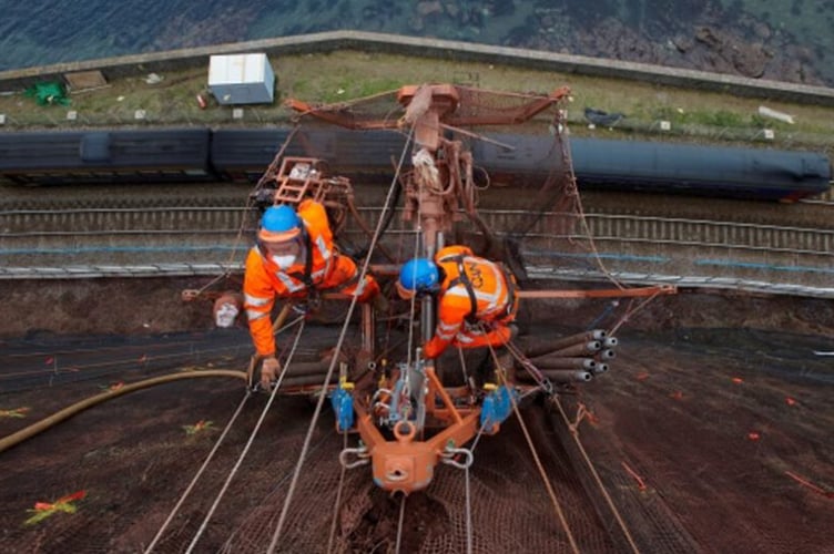 Dawlish Train repairs