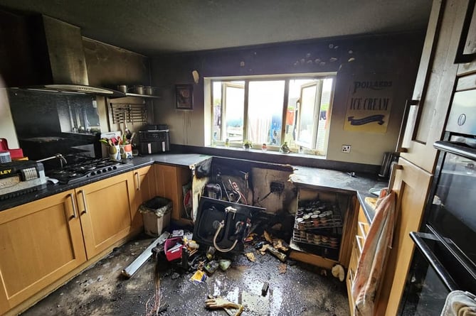 Bovey Tracey Kitchen Appliance Fire