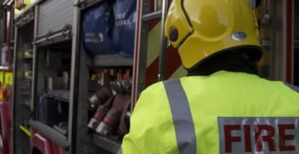 Specialist firefighters from Newton Abbot help deal with hotel fire