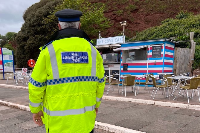 FOLLOWING two break-ins at the Cove CafÃ©, Teignmouth police have stepped in to help prevent any more.
Picture: Teignmouth and Dawlish Police (7-5-23)