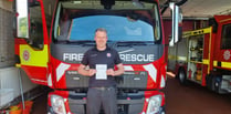 Firefighter Richard passes two important exams