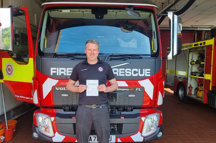 Firefighter Richard Norton has made the grades