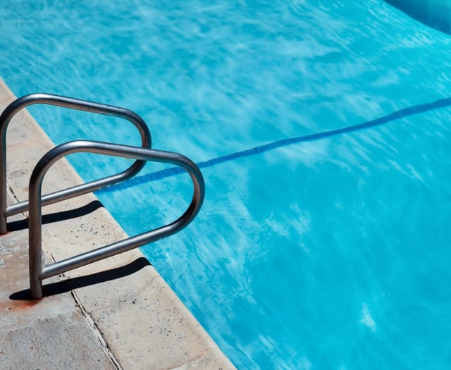 Opening day BBQ for outdoor pool to kick off summer season 