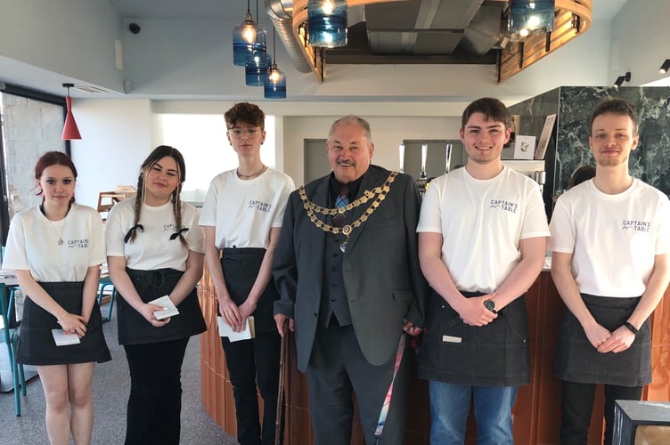 THE Teignmouth seafront Captainâs Table restaurant has been officially opened by town Mayor, Cllr Iain Palmer.
Picture: Jackie Palmer (14-5-23)