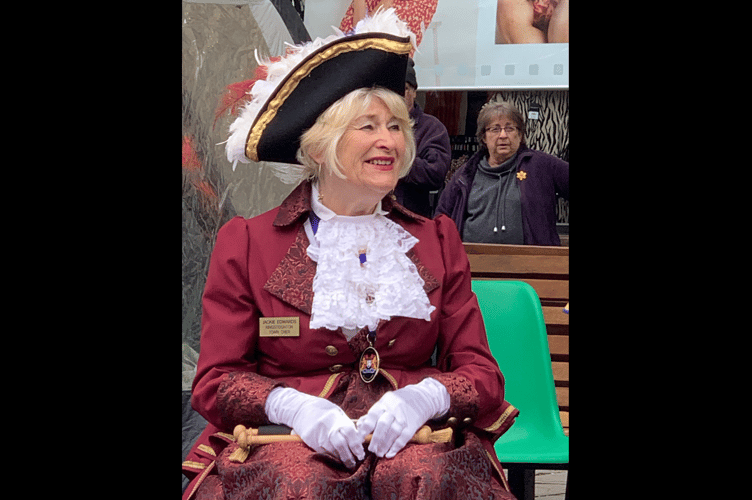 Kingsteignton Town Crier Jackie Edwards