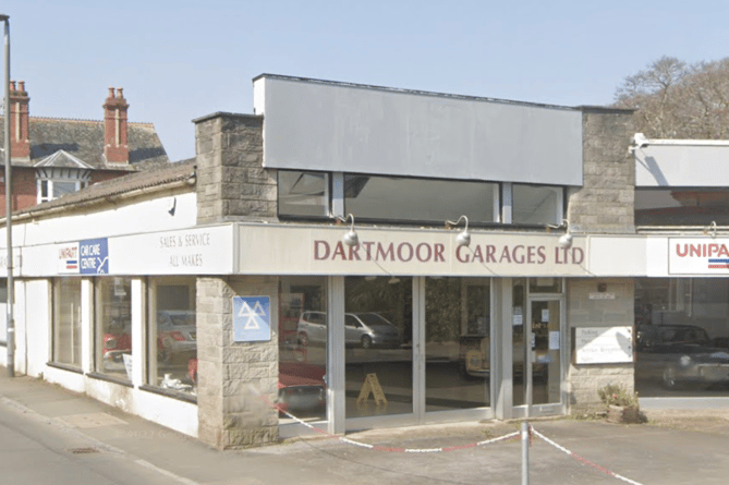 The former site of Dartmoor Garage, Station Road